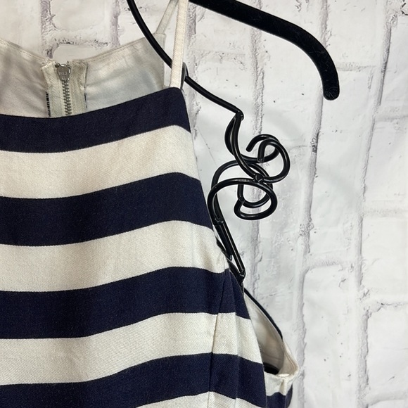 Abercrombie & Fitch Cropped Tank Top Racer Full Zip Back Broad Striped - Picture 2 of 9